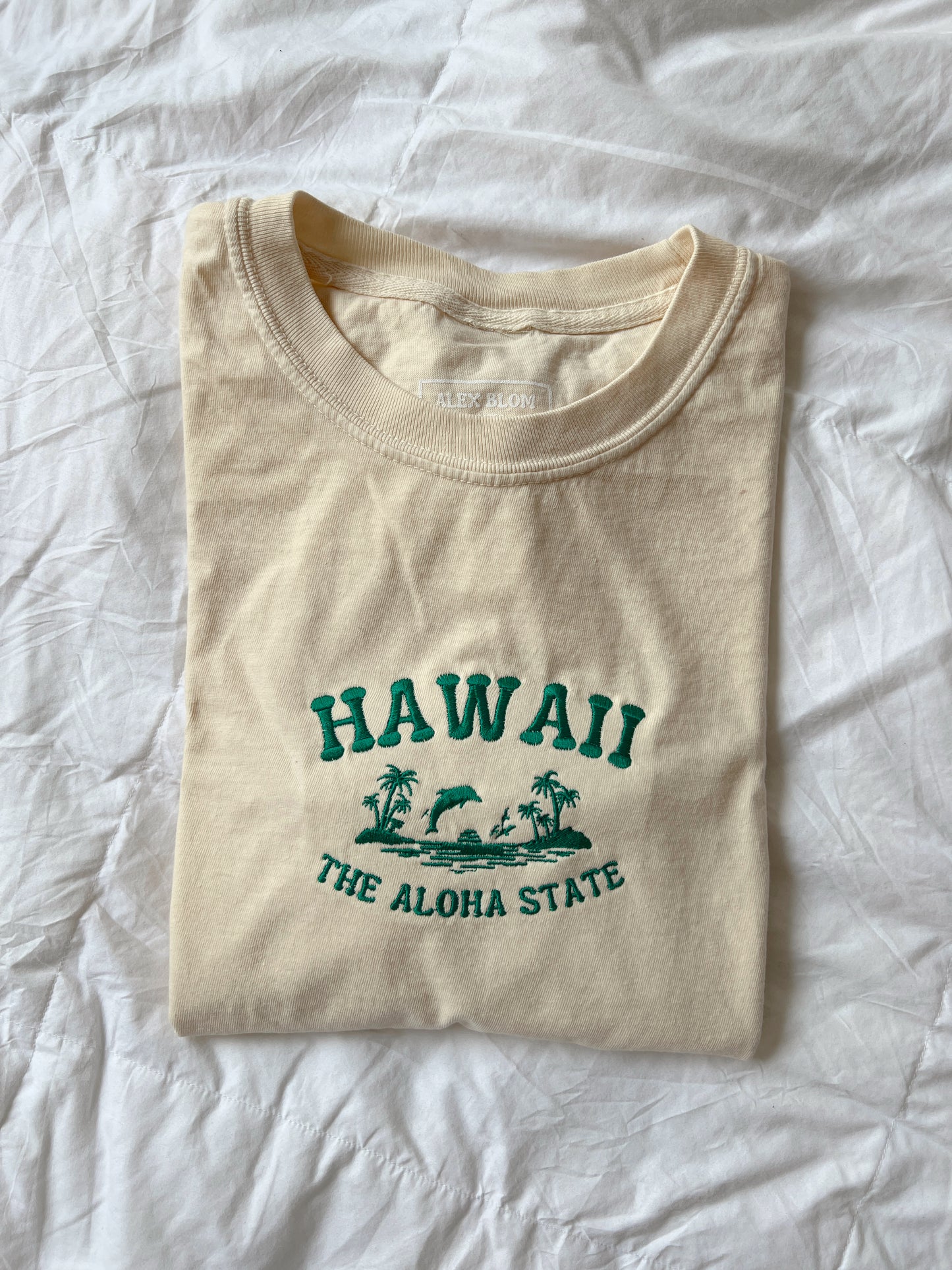 Hawaii Groovy Embroidered Tee