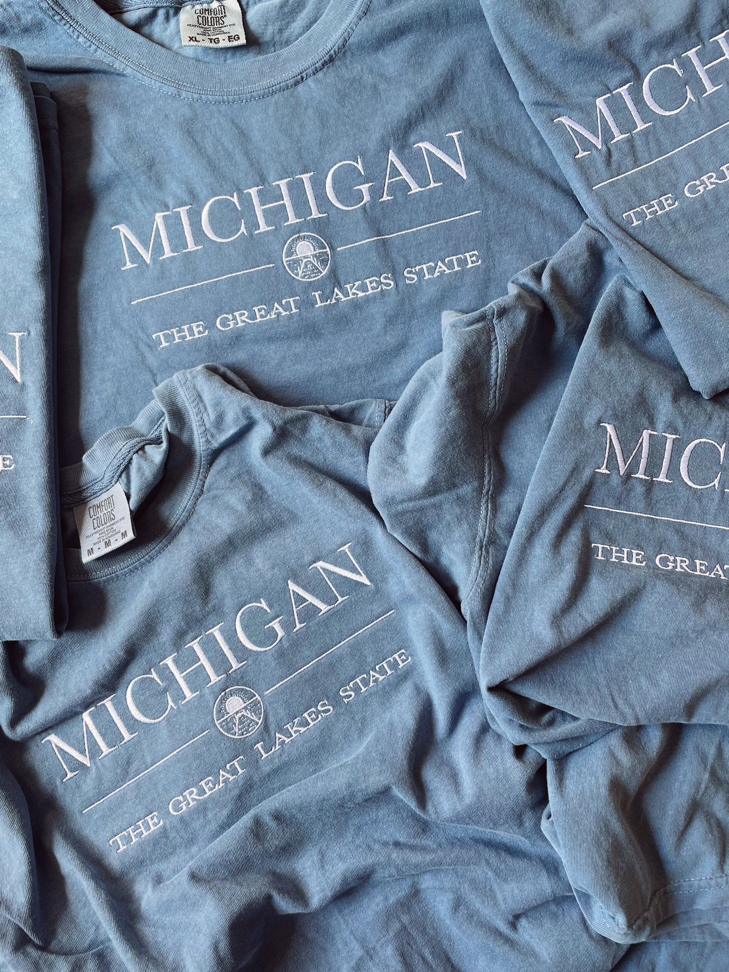 Michigan Embroidered Tee