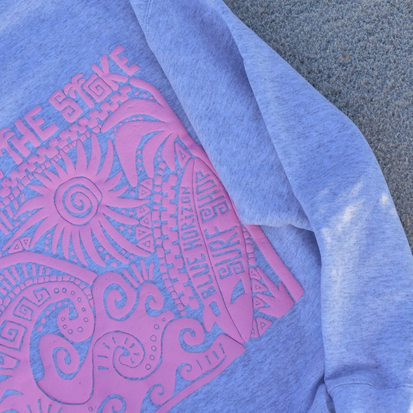 Chasing the Stoke Puff-Print Crewneck