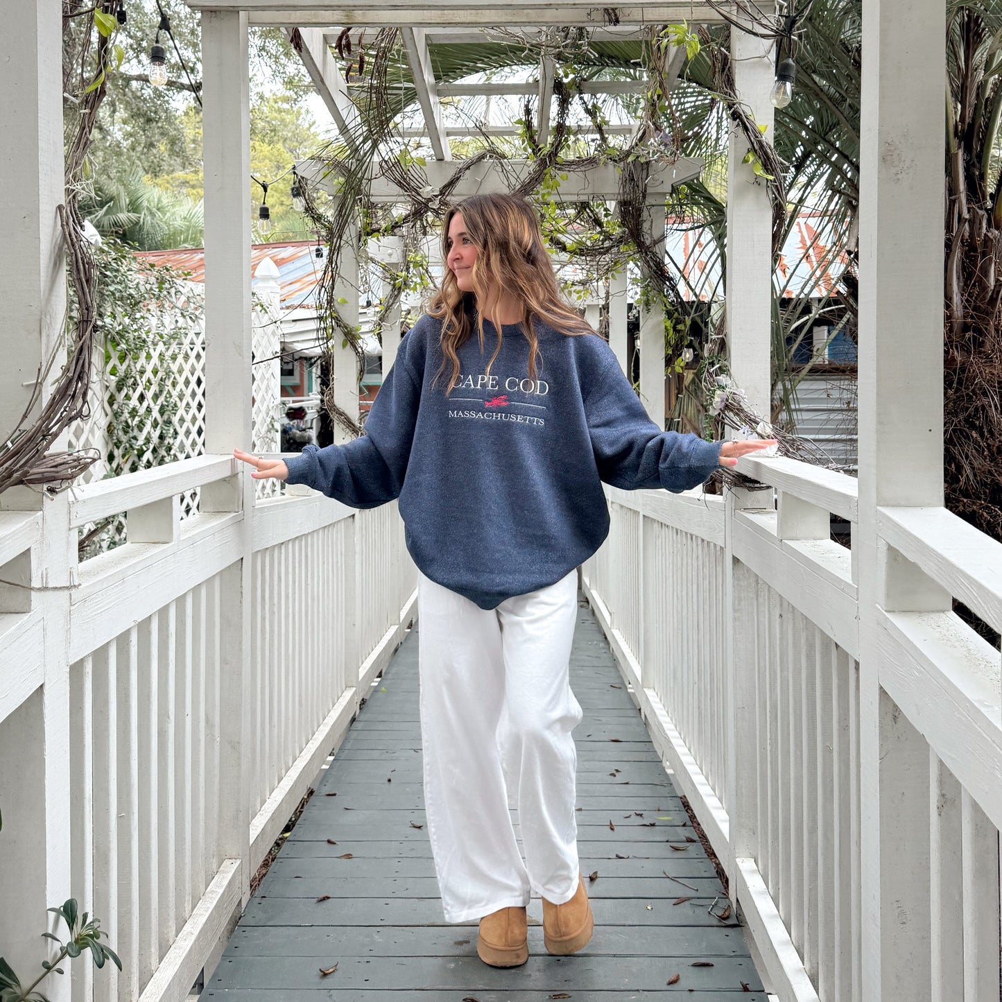 Cape Cod Embroidered Crewneck