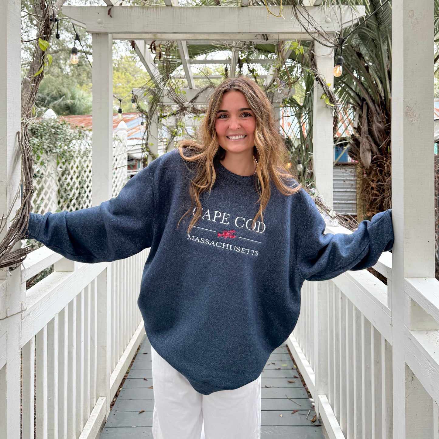 Cape Cod Embroidered Crewneck