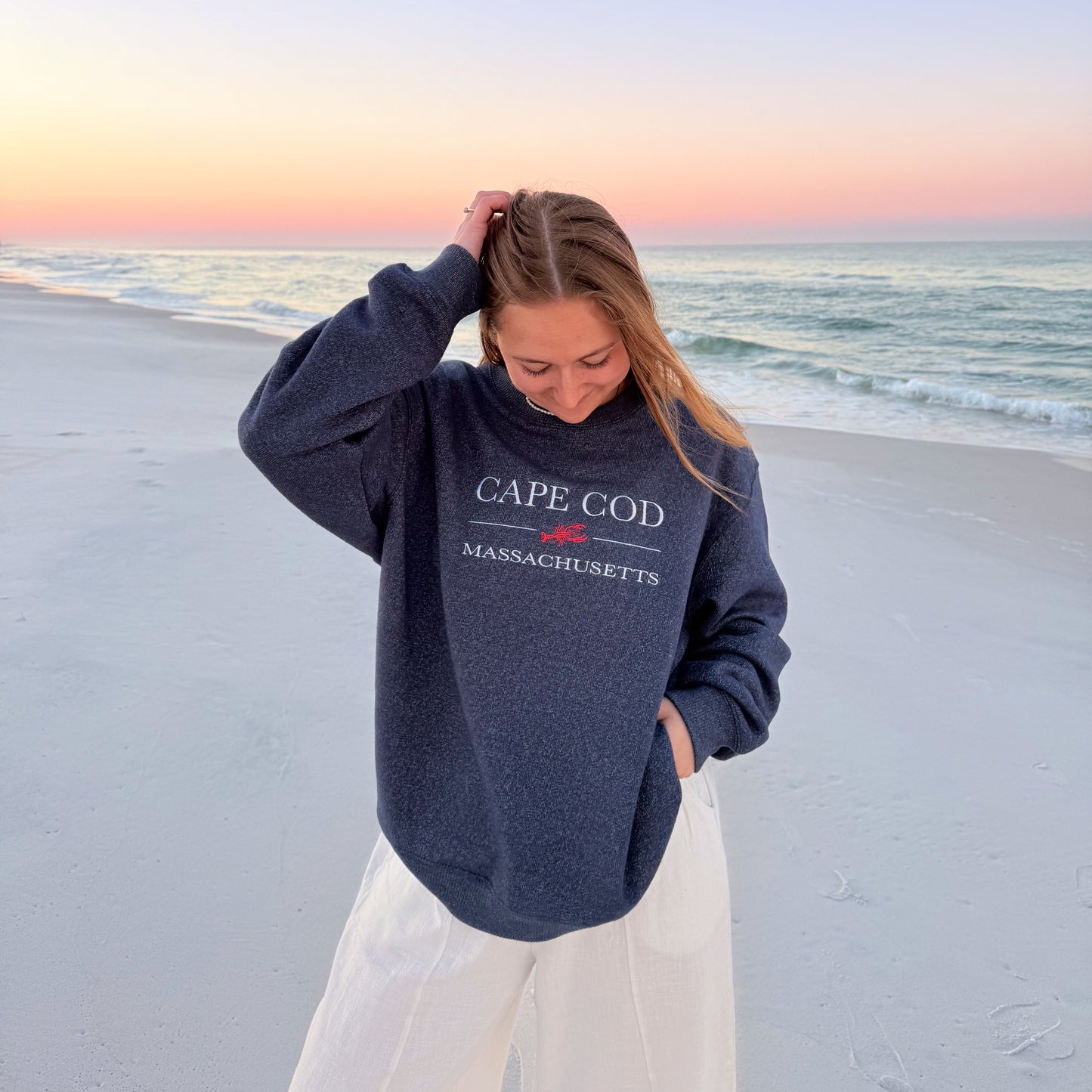 Cape Cod Embroidered Crewneck