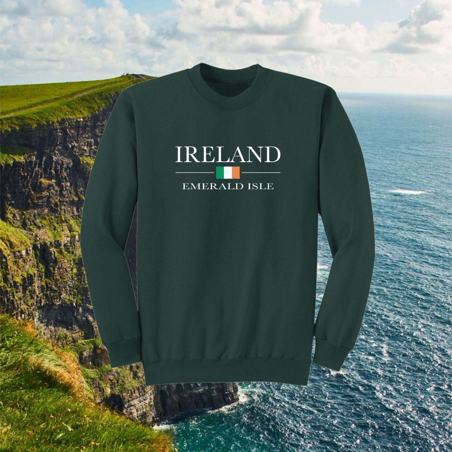 Ireland Embroidered Crewneck