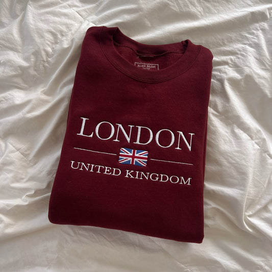 London Embroidered Crewneck