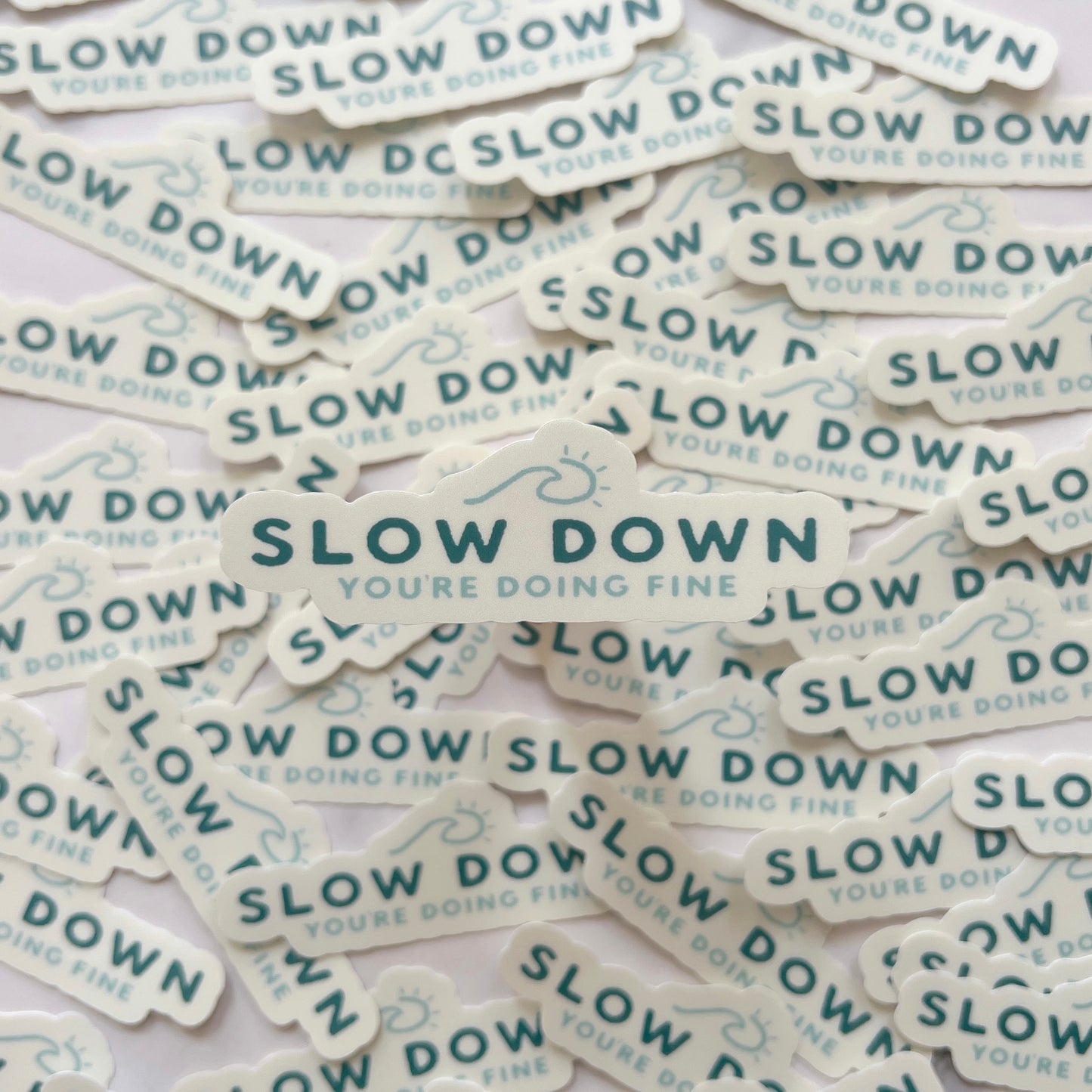 Slow Down Sticker