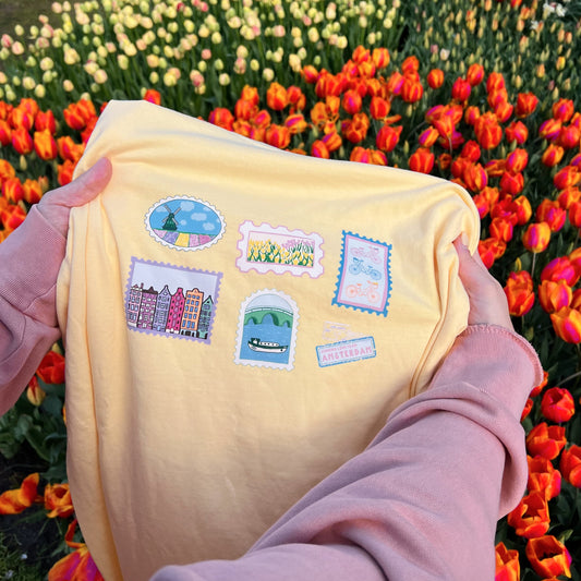 Amsterdam Stamps Tee