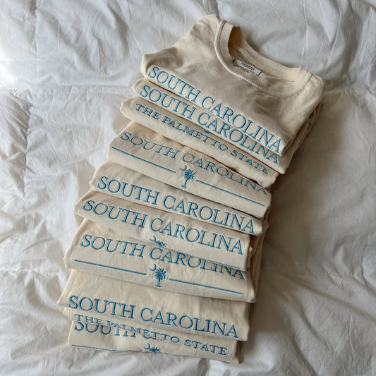 South Carolina Embroidered Tee