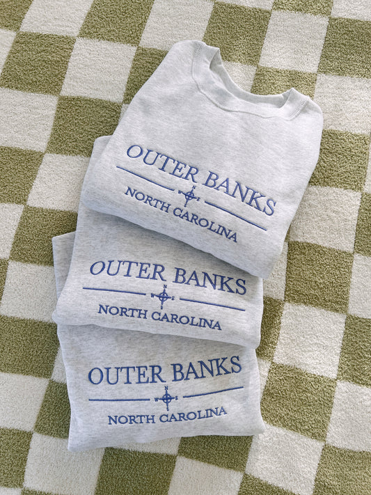 Outer Banks Embroidered Crewneck