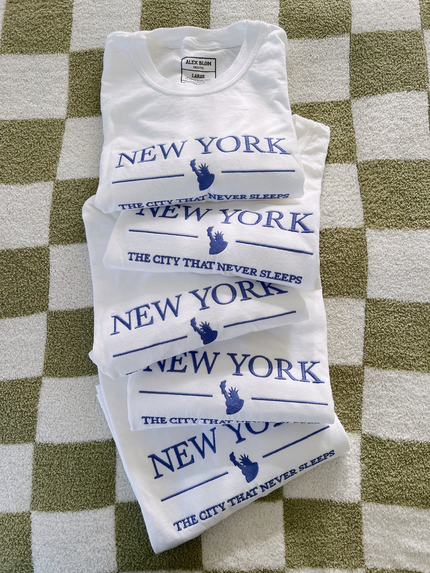 New York City Embroidered Tee