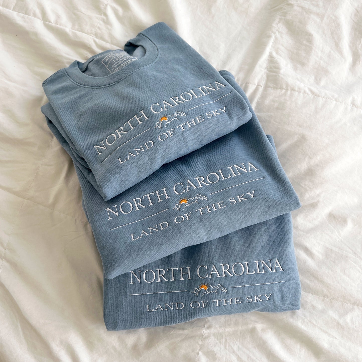 North Carolina Embroidered Crewneck