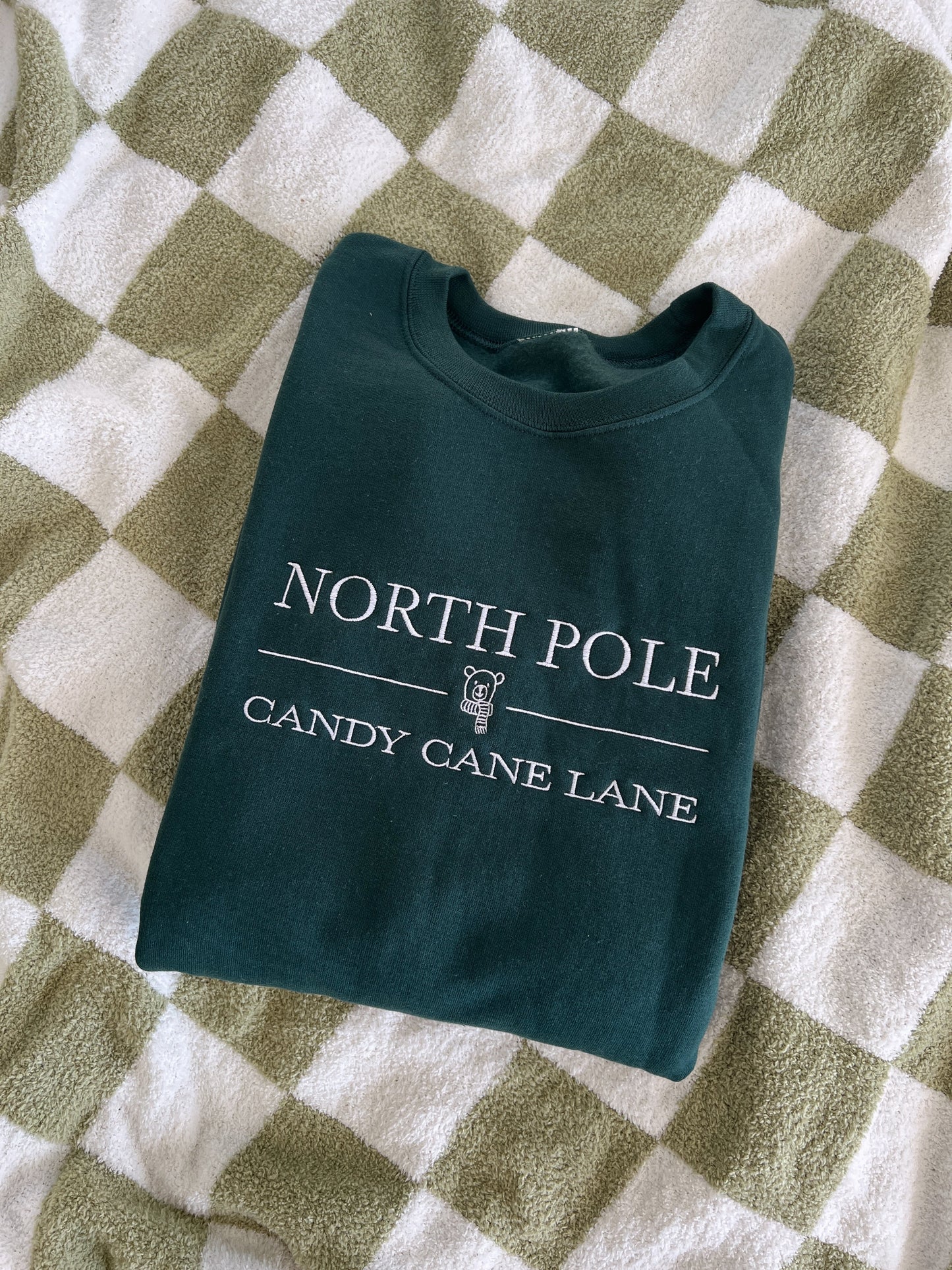 North Pole Embroidered Crewneck