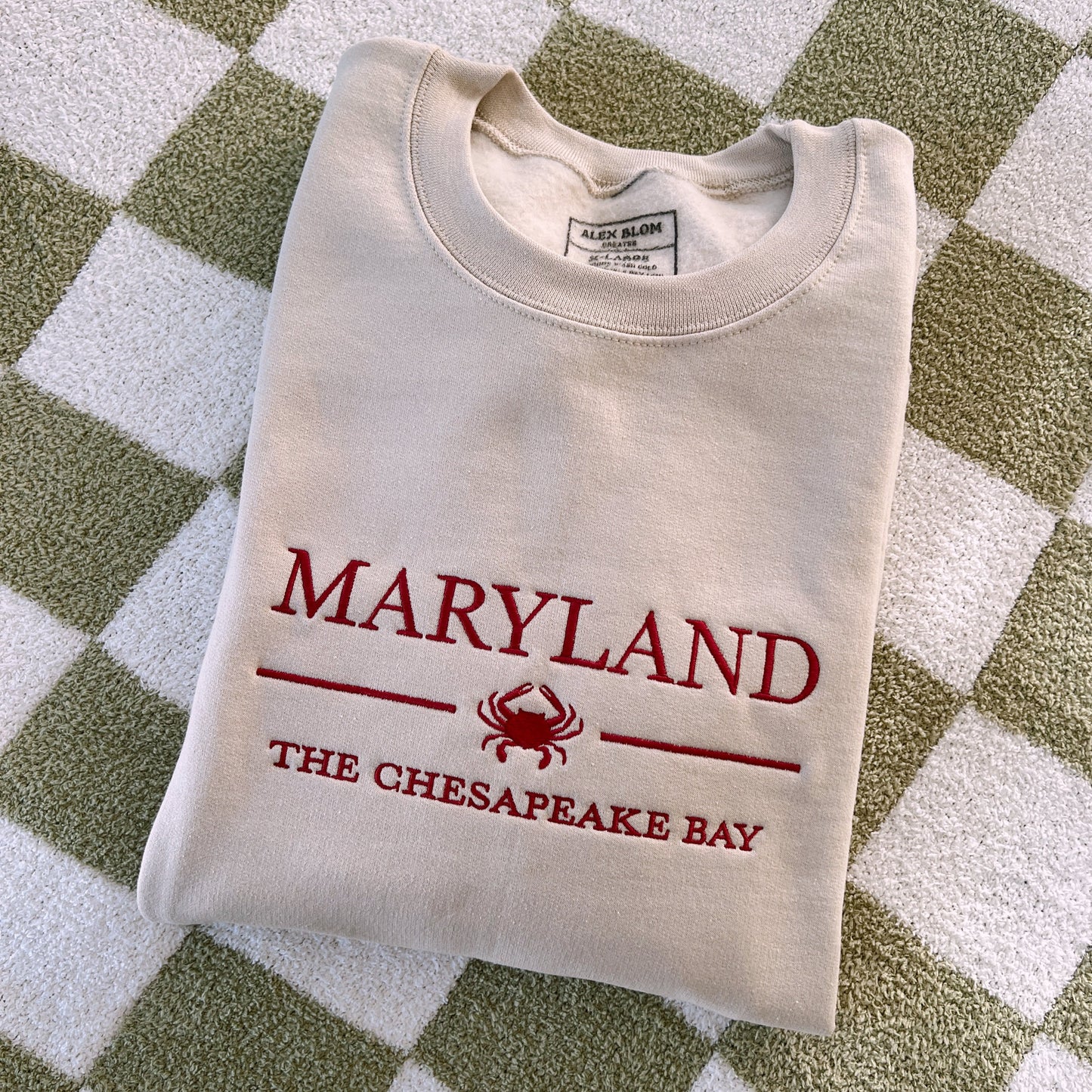 Maryland Embroidered Crewneck