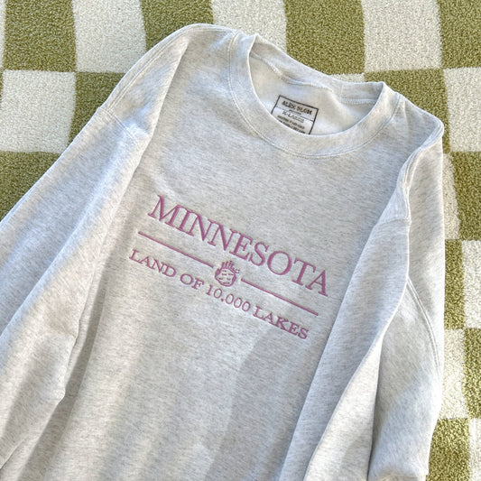 Minnesota Embroidered Crewneck