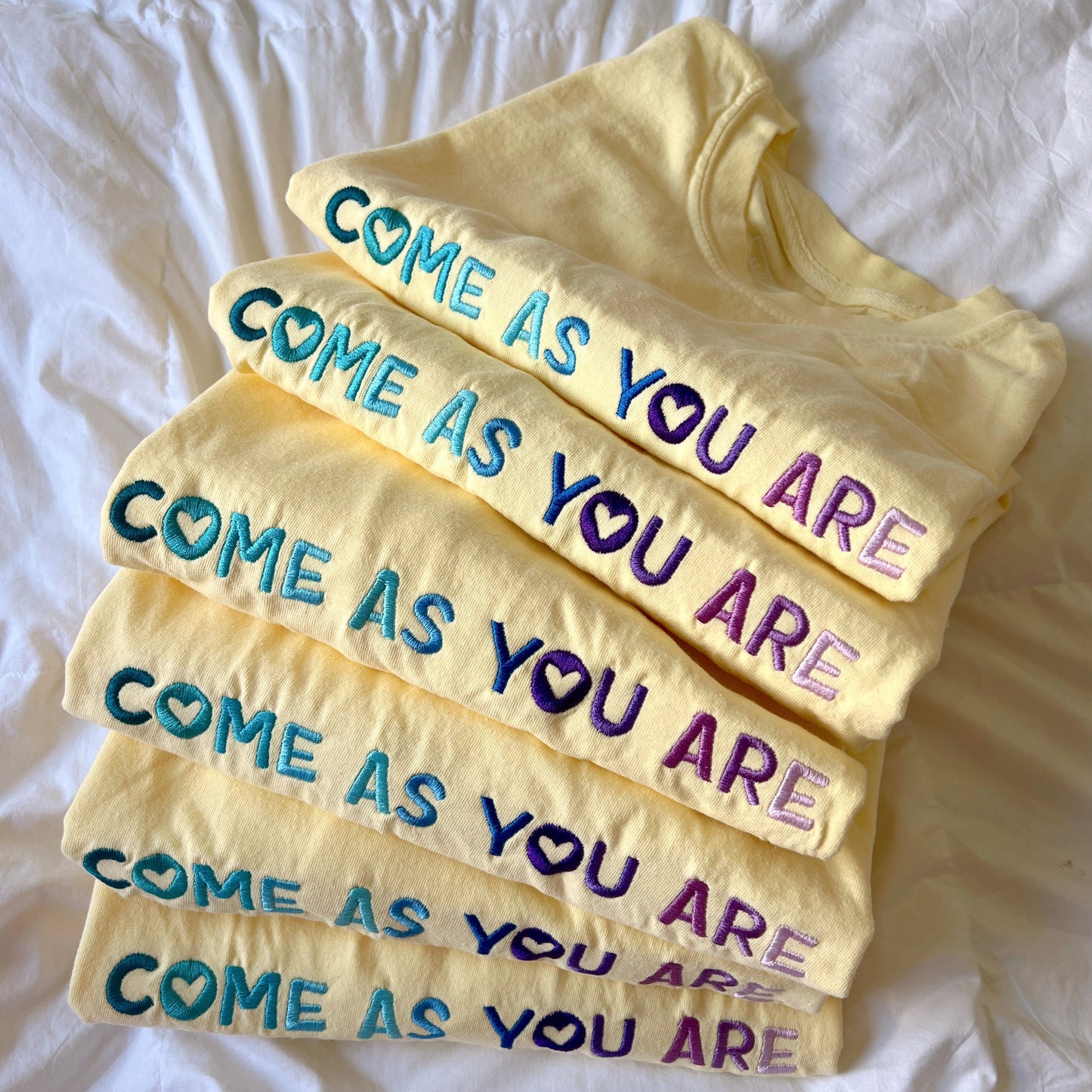 Come As You Are Embroidered Tee
