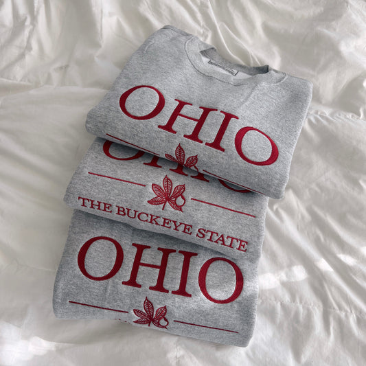 Ohio Embroidered Crewneck