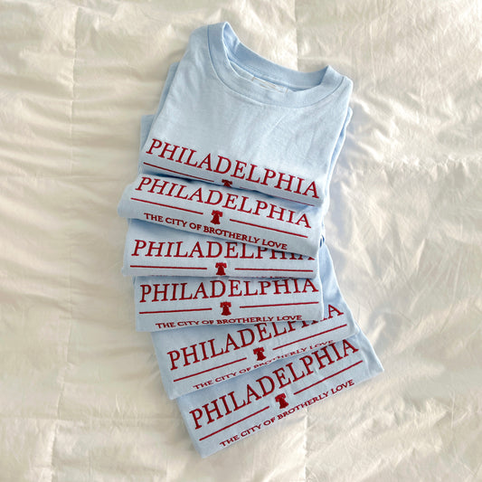 Retro Philadelphia Embroidered Tee