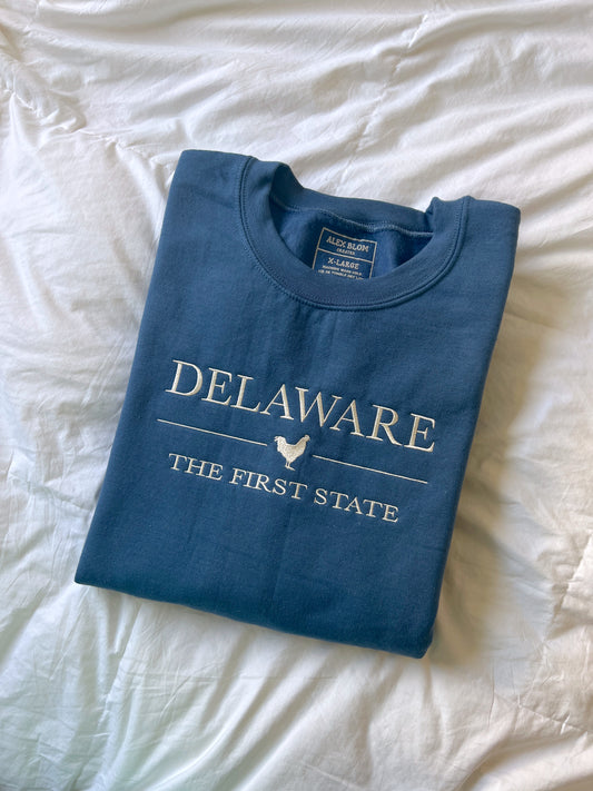 Delaware Embroidered Crewneck