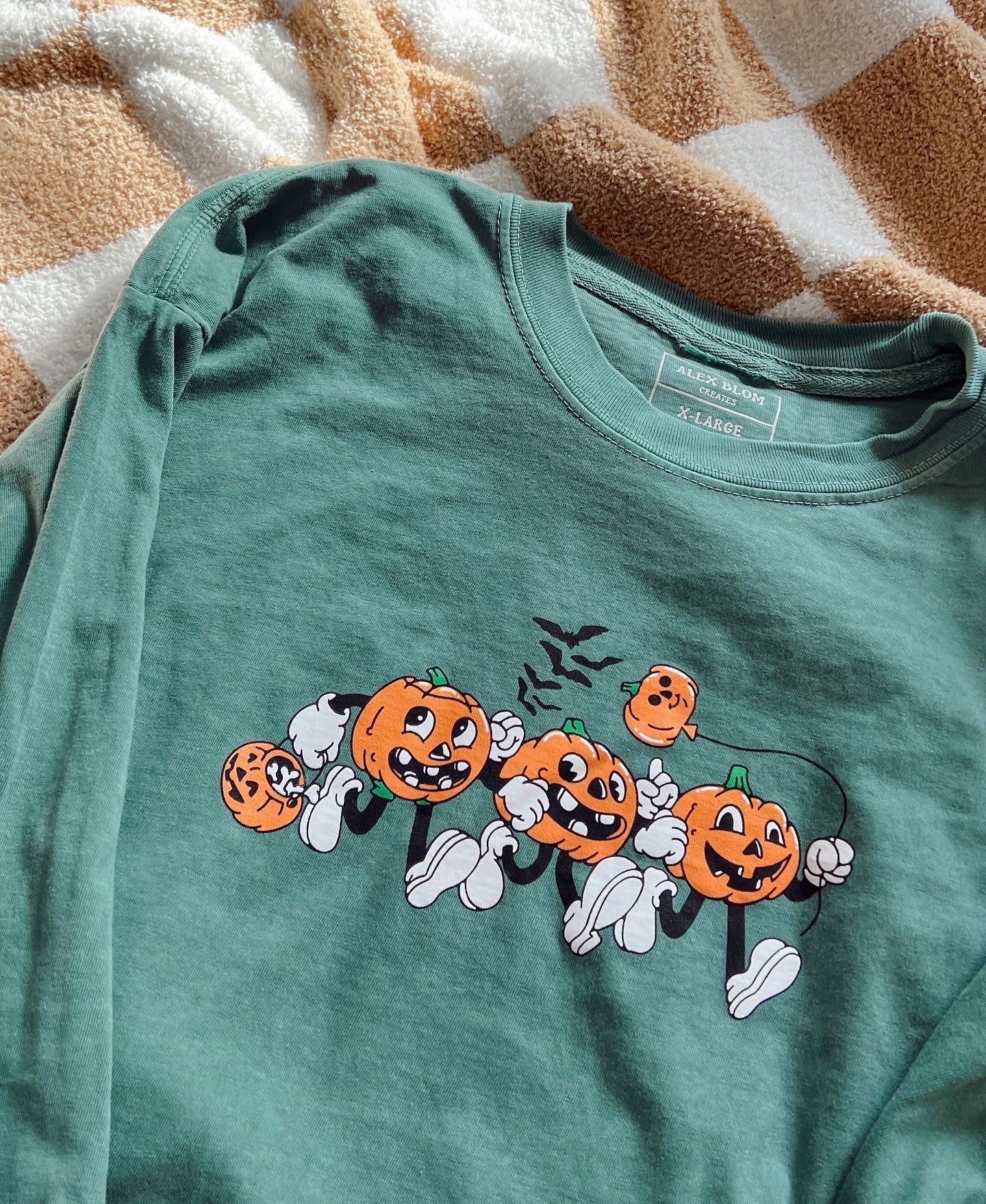 Spooky Pumpkins Long-Sleeve Tee