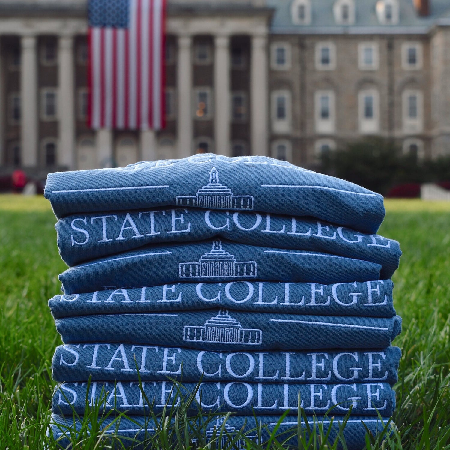 (PRE-ORDER) State College Embroidered Tee - Alex Blom Creates