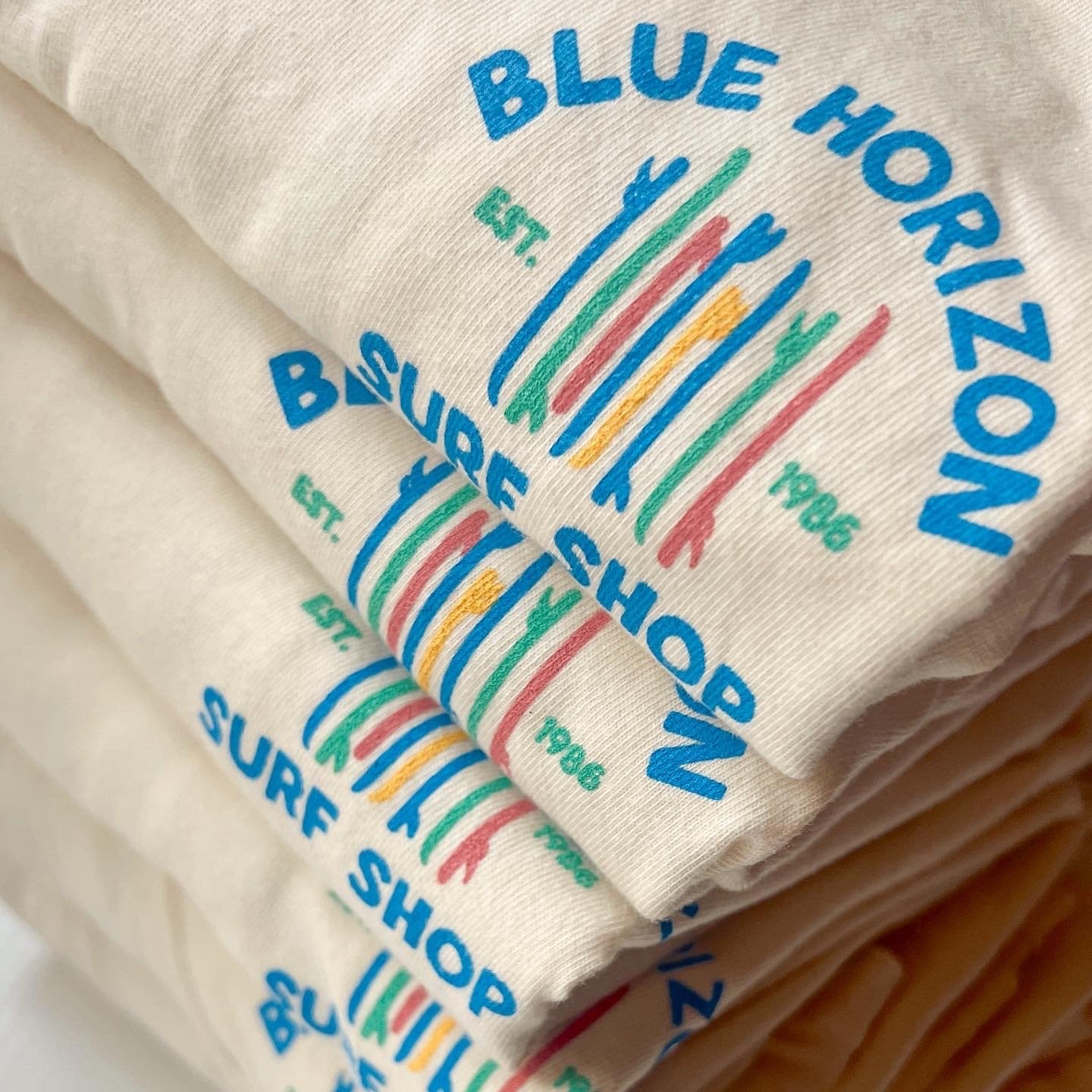 Blue Horizon Surf Shop Long Sleeve - Alex Blom Creates