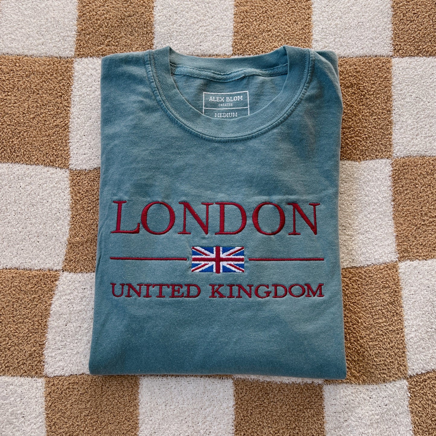 London Embroidered Long-Sleeve Tee