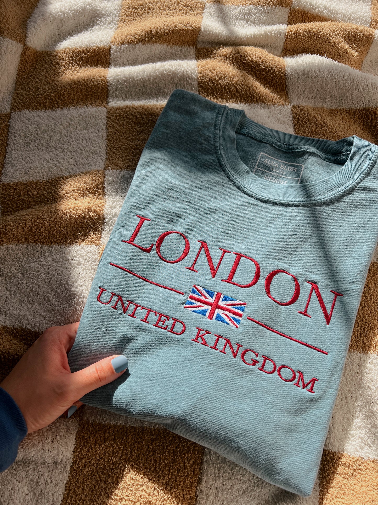London Embroidered Long-Sleeve Tee