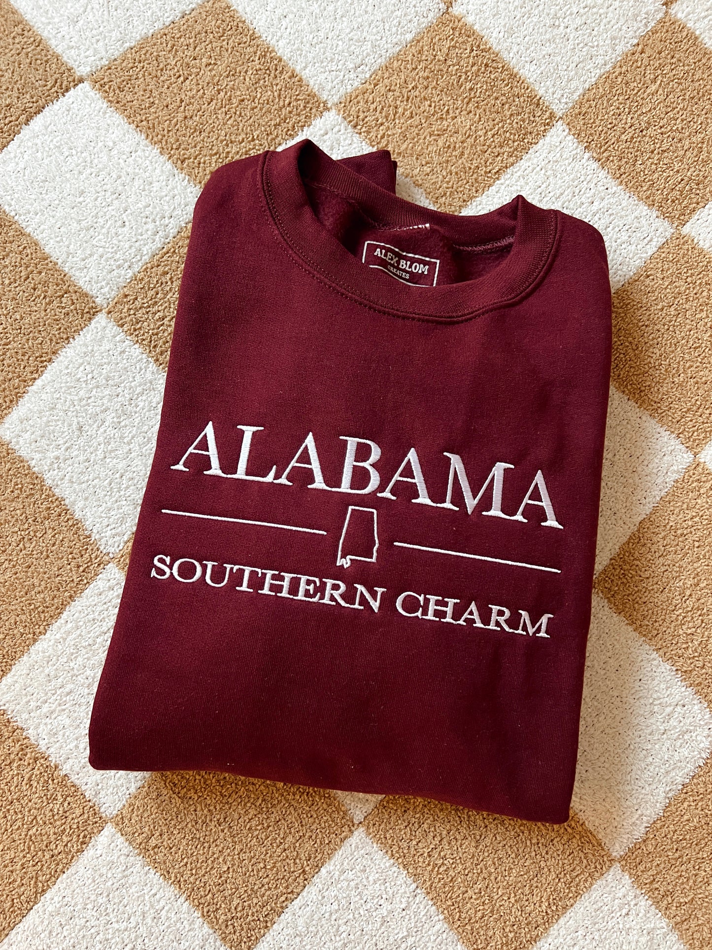 Small Alabama Embroidered Crewneck