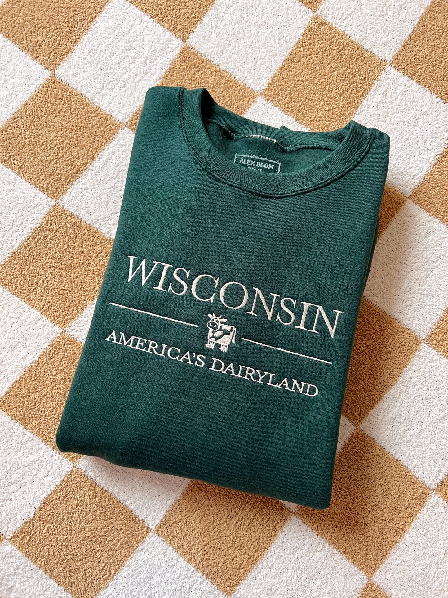 Wisconsin Embroidered Crewneck